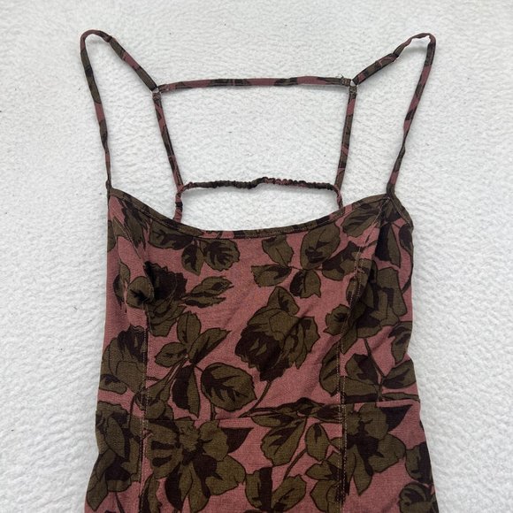 Free People | Bring It Back Printed Slip Mauve Medium - Picture 4 of 10